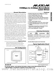MAX3656 datasheet pdf MAXIM - Dallas Semiconductor