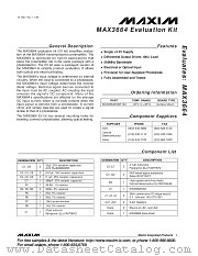 MAX3664EVKIT datasheet pdf MAXIM - Dallas Semiconductor