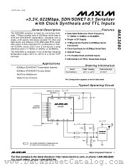 MAX3690 datasheet pdf MAXIM - Dallas Semiconductor