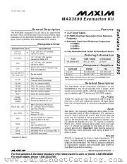 MAX3690EVKIT datasheet pdf MAXIM - Dallas Semiconductor