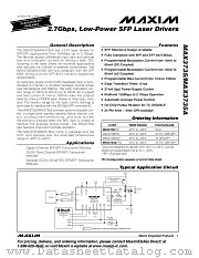 MAX3735 datasheet pdf MAXIM - Dallas Semiconductor