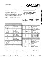 MAX3735AEVKIT datasheet pdf MAXIM - Dallas Semiconductor
