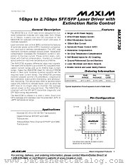 MAX3738 datasheet pdf MAXIM - Dallas Semiconductor