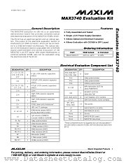 MAX3740EVKIT datasheet pdf MAXIM - Dallas Semiconductor