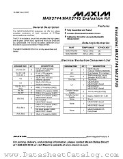 MAX3745EVKIT datasheet pdf MAXIM - Dallas Semiconductor