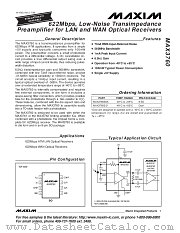 MAX3760 datasheet pdf MAXIM - Dallas Semiconductor