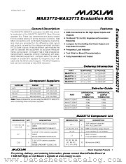 MAX3774EVKIT datasheet pdf MAXIM - Dallas Semiconductor