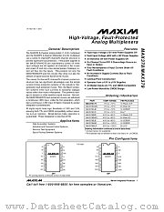 MAX378 datasheet pdf MAXIM - Dallas Semiconductor