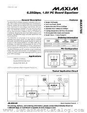 MAX3785 datasheet pdf MAXIM - Dallas Semiconductor