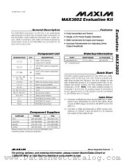 MAX3802EVKIT datasheet pdf MAXIM - Dallas Semiconductor