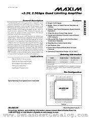MAX3822 datasheet pdf MAXIM - Dallas Semiconductor