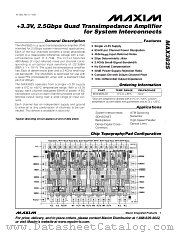 MAX3825 datasheet pdf MAXIM - Dallas Semiconductor