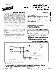 MAX3850 datasheet pdf MAXIM - Dallas Semiconductor