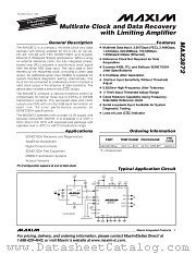 MAX3872 datasheet pdf MAXIM - Dallas Semiconductor
