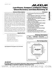 MAX3873 datasheet pdf MAXIM - Dallas Semiconductor