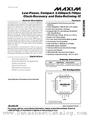 MAX3873A datasheet pdf MAXIM - Dallas Semiconductor