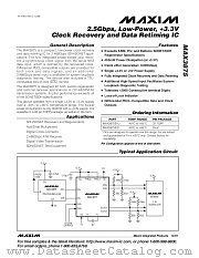 MAX3875 datasheet pdf MAXIM - Dallas Semiconductor