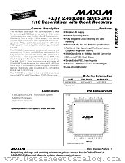 MAX3881 datasheet pdf MAXIM - Dallas Semiconductor