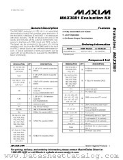 MAX3881EVKIT datasheet pdf MAXIM - Dallas Semiconductor