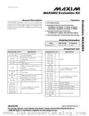 MAX3892EVKIT datasheet pdf MAXIM - Dallas Semiconductor