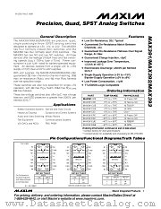 MAX392 datasheet pdf MAXIM - Dallas Semiconductor