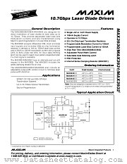 MAX3931 datasheet pdf MAXIM - Dallas Semiconductor