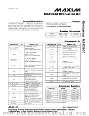 MAX3930EVKIT datasheet pdf MAXIM - Dallas Semiconductor