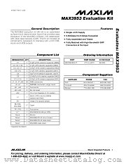 MAX3953EVKIT datasheet pdf MAXIM - Dallas Semiconductor