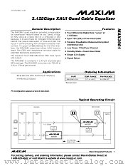 MAX3981 datasheet pdf MAXIM - Dallas Semiconductor