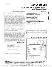 MAX3996 datasheet pdf MAXIM - Dallas Semiconductor