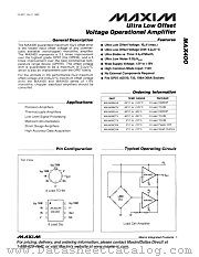 MAX400 datasheet pdf MAXIM - Dallas Semiconductor