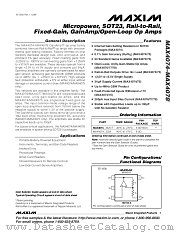 MAX4076 datasheet pdf MAXIM - Dallas Semiconductor
