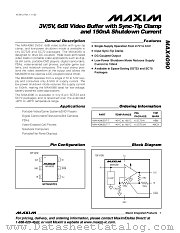 MAX4090 datasheet pdf MAXIM - Dallas Semiconductor
