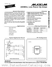 MAX4101 datasheet pdf MAXIM - Dallas Semiconductor
