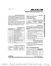 MAX4100EVKIT datasheet pdf MAXIM - Dallas Semiconductor