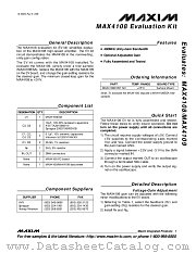 MAX4108EVKIT datasheet pdf MAXIM - Dallas Semiconductor