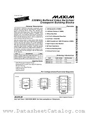 MAX4221 datasheet pdf MAXIM - Dallas Semiconductor