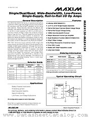 MAX4133 datasheet pdf MAXIM - Dallas Semiconductor