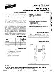 MAX4138 datasheet pdf MAXIM - Dallas Semiconductor