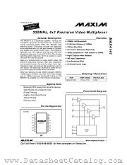 MAX4141 datasheet pdf MAXIM - Dallas Semiconductor