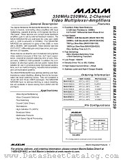 MAX4259 datasheet pdf MAXIM - Dallas Semiconductor