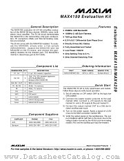 MAX4159EVKIT datasheet pdf MAXIM - Dallas Semiconductor