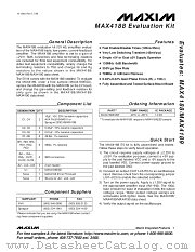MAX4188EVKIT datasheet pdf MAXIM - Dallas Semiconductor