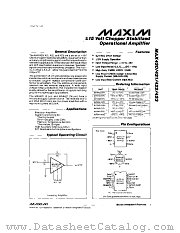 MAX421 datasheet pdf MAXIM - Dallas Semiconductor