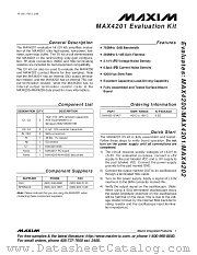 MAX4201EVKIT datasheet pdf MAXIM - Dallas Semiconductor