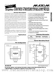 MAX4206 datasheet pdf MAXIM - Dallas Semiconductor