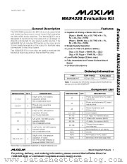 MAX4338EVKIT datasheet pdf MAXIM - Dallas Semiconductor