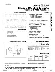 MAX4239 datasheet pdf MAXIM - Dallas Semiconductor