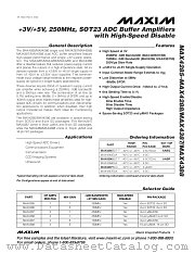 MAX4285 datasheet pdf MAXIM - Dallas Semiconductor