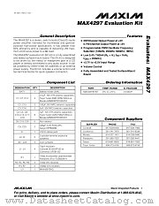MAX4297EVKIT datasheet pdf MAXIM - Dallas Semiconductor